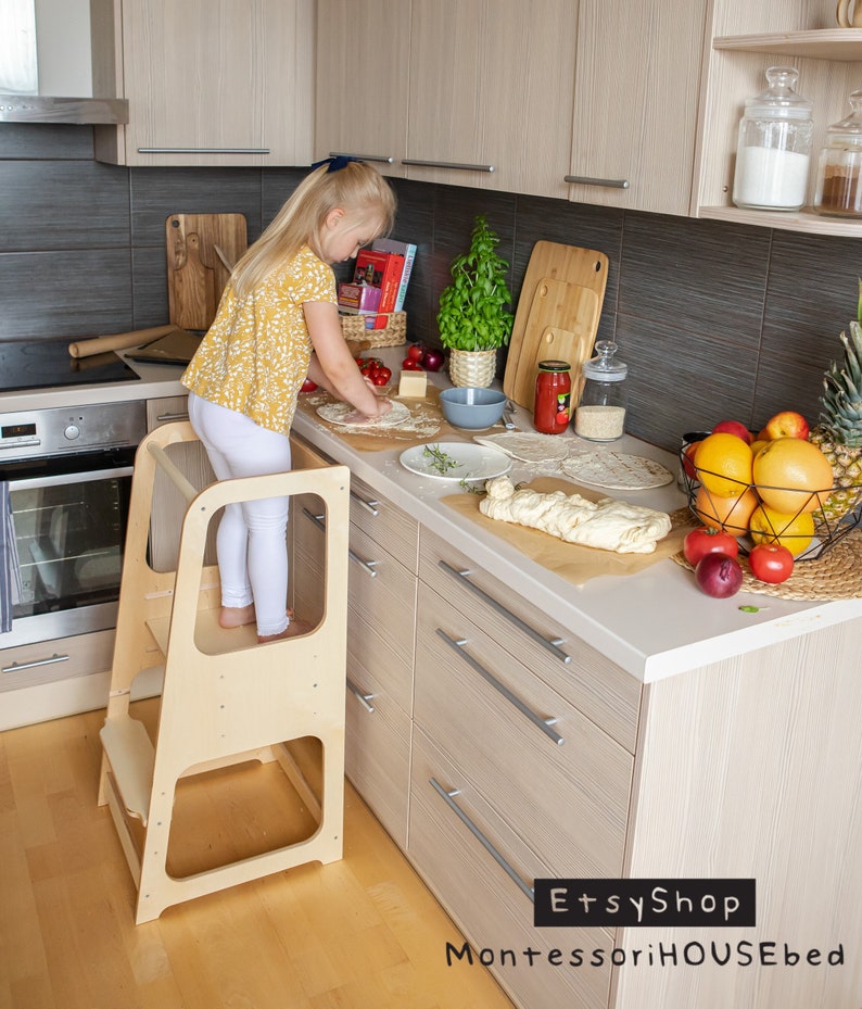 Montessori kitchen tower, toddler safety tower, toddler step stool, kitchen tower kitchen learning tower Montessori toddler tower, toddler step stool, Montessori help tower, activity tower, kitchen chair, toddler help tower, Montessori furniture