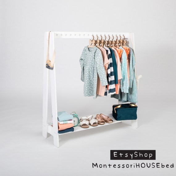 A Frame Rack Clothes Hanger Wood 