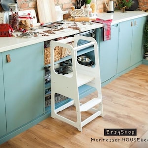 Montessori tower, activity tower, kitchen help tower, Montessori furniture, Montessori tower, kitchen tower, help tower, adjustable tower, kid stool, kitchen stool, toddler step stool, kid step stool, learning stool, stepping stool, kitchen chai