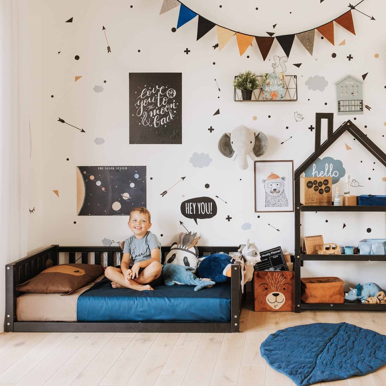 Montessori bed, Montessori floor bed, Montessori bett, Montessori house bed, Montessori bed, Montessori floor bed, lit Montessori, Montessori house bed, Montessori bed, Montessori floor bed, girl bed, toddler bed, child bed, Montessori house bed