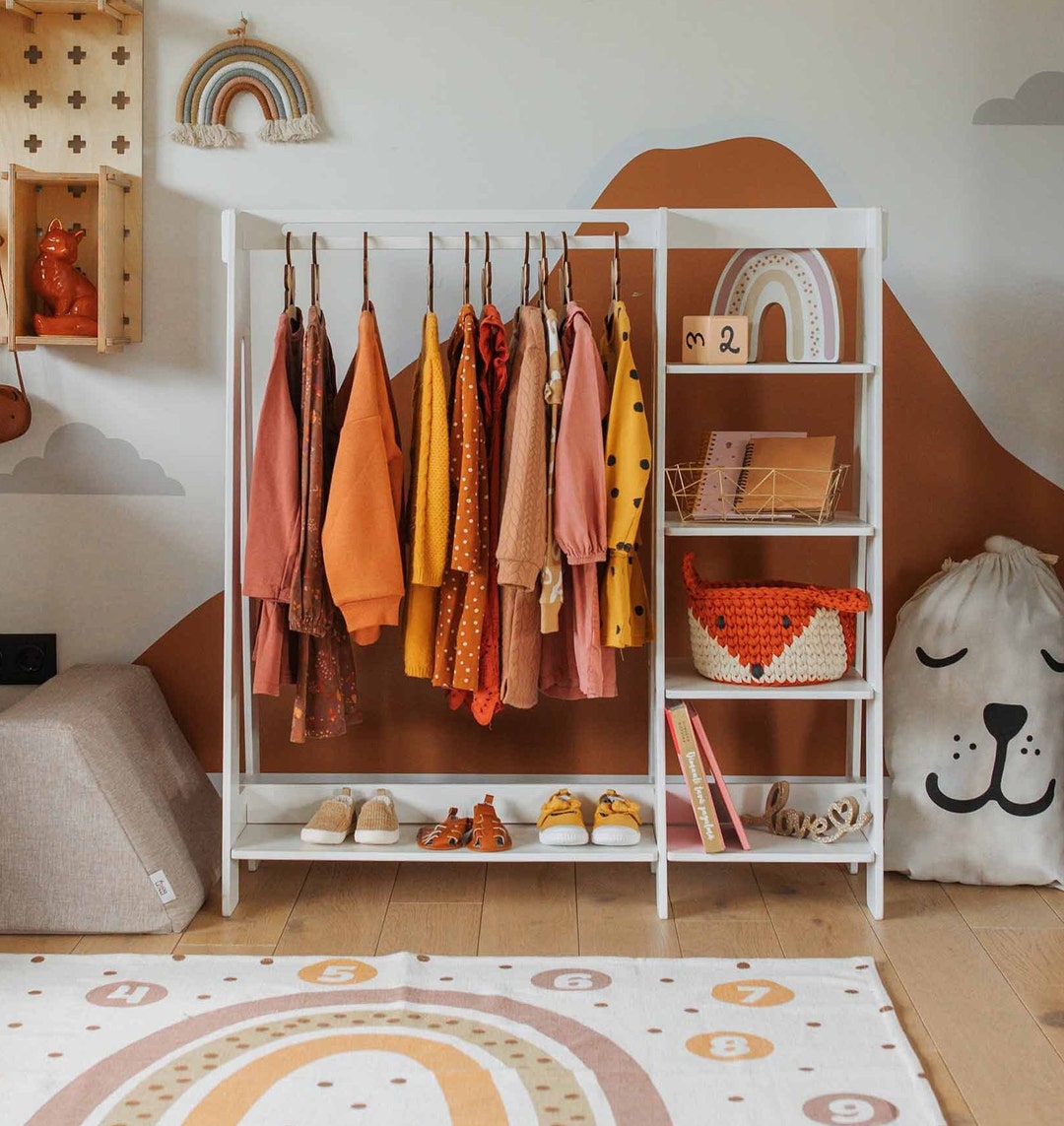 Cute Mobile Garment Rack Buy Wood Clothing Rack Children Wardrobe