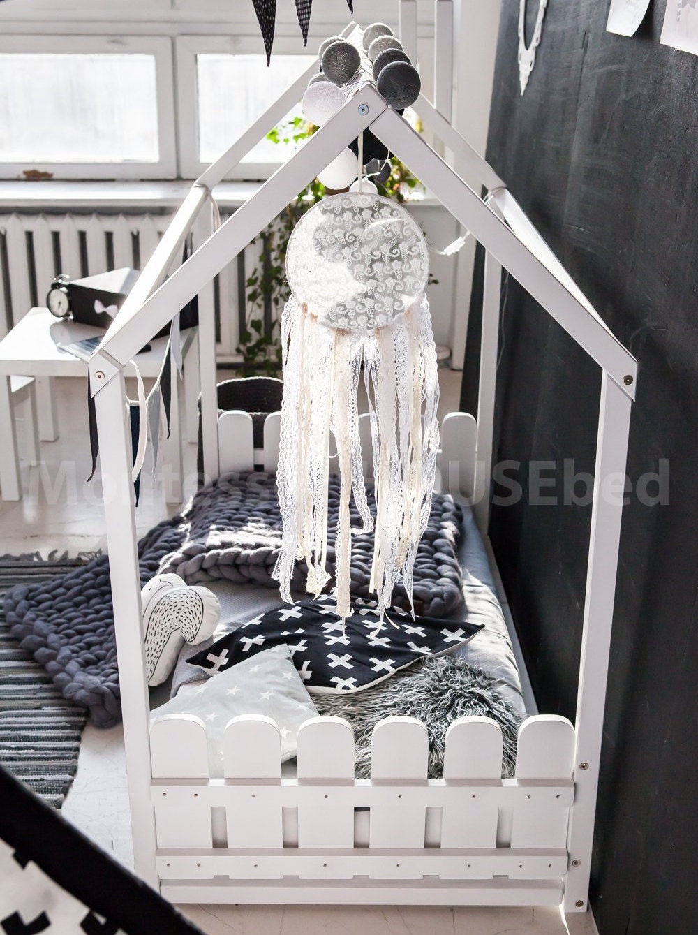 Toddler house beds with SLATS Montessori style bed Etsy