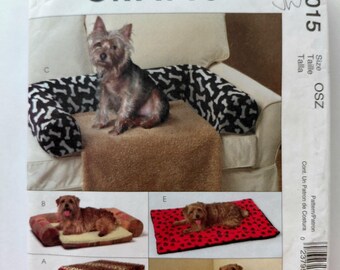 Dog Accessories Crate Cover & Mattress with Bumper, Beds, Nap Pad, Couch Saver, McCall's 5015, UNCUT, FF