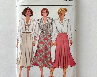 Flared Skirt Pattern Butterick 3472 - Misses' Sizes 12, 14, 16 - UNCUT, FF