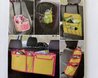 Simplicity 2553, Car Organizers - Back of Seat, Side of Seat, Cell Phone Holder, UNCUT, FF