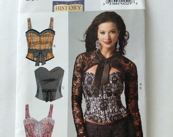 Boned Corset, Sash & Shrug Butterick Pattern 5797 - Costume - Sizes 6, 8, 10, 12, 14 - UNCUT, FF