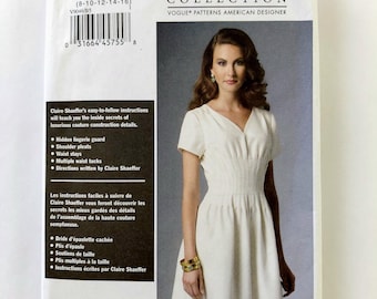 Dress Pattern Vogue 9046, Claire Shaeffer's Custom Couture, Misses' Sizes 8 - 16, UNCUT, FF