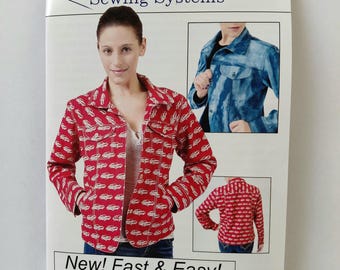 Fast & Easy Jacket Pattern, Islander Sewing Systems 218, Misses' Sizes XXS - 4XL, UNCUT, Factory Folded