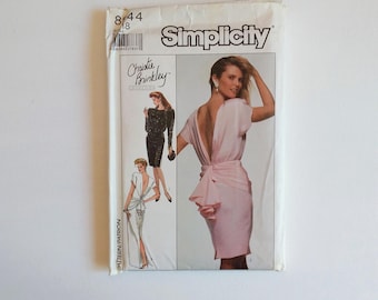 Christie Brinkley Collection Special Occasion Dress Pattern - Simplicity 8944 - Misses' Size 18 (Bust 40") - UNCUT, Factory Folded