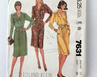 Pullover Dress McCall's Pattern 7631 - Size 14 - UNCUT, FF
