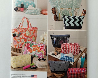 Tote Bag, Cosmetic Bag, Small Bags, Simplicity Pattern 1153, UNCUT, FF