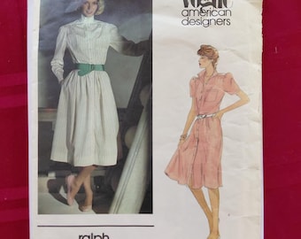 Ralph Lauren Vogue Dress Pattern 2717 - Size 10 - UNCUT, FF