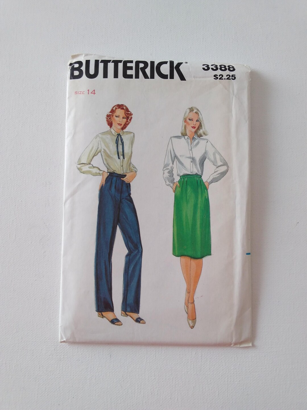 Pants and Skirt Pattern; Vintage 1970s Butterick 3388; Misses' Size 14 ...