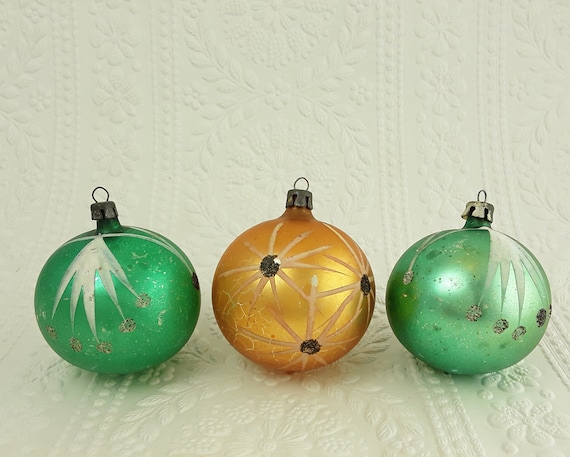 Mercury Glasss Ornaments3free Blown Glasshand Etsy