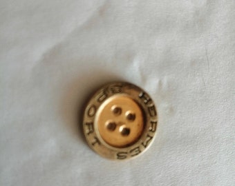 Authentiques boutons Hermès sport métal doré