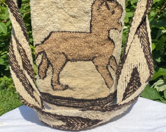 Mountain Lion - One of a Kind Arhuaco Mochila, Ethically and Directly Sourced from Colombia by Mama Mochila (501c3 NGO)