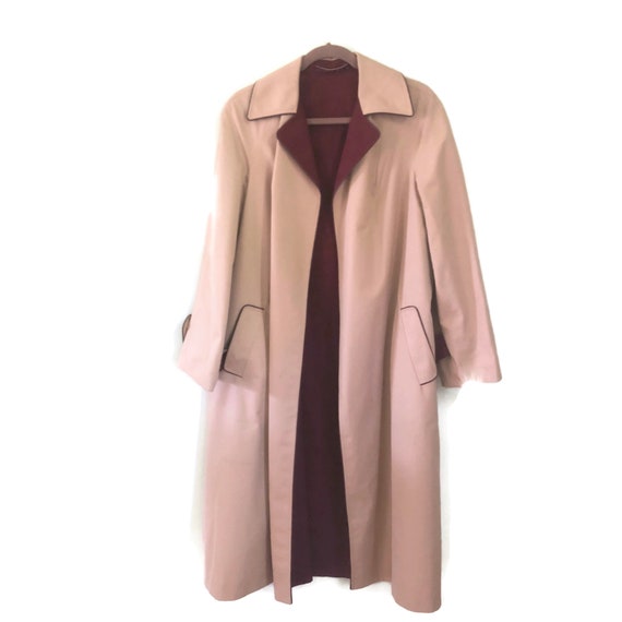 Etienne Aigner Reversible Trench Coat Rain Coat