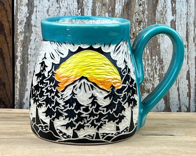 Sun-kissed Mountain Mug- 10 oz