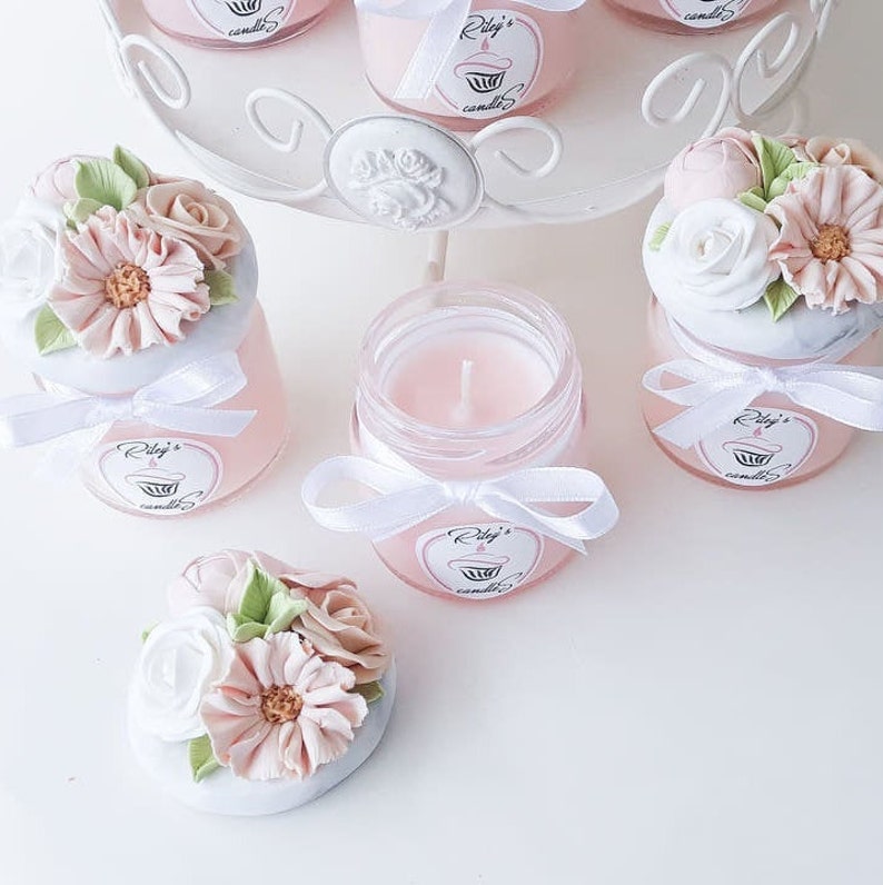 Luxury Bridal Shower Favors Personalized Candle Favors Etsy