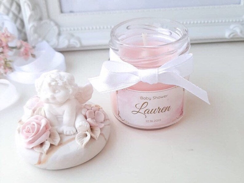 Baptism Favors Angel Girl Favors Heaven Sent Baby Shower Etsy