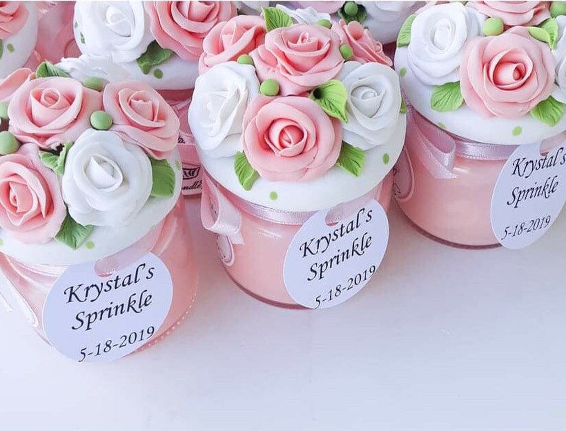 Bridal Shower Favors Personalized Candles Wedding Favors Etsy