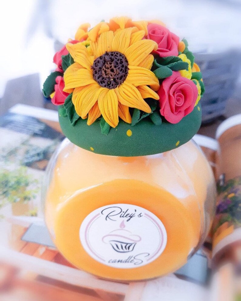 Sunflower Candles Sunflower Candle Favors Jar Candle in Etsy