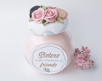 Sisters Make the Best Friends Candle | Sister Gift | Gift for Sister | Sister Candle | Personalized Sister Gift | Candle Gift for Sister