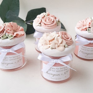 Unique Wedding Favors For Guests In Bulk, Candle Favors Bridal Shower, Custom Wedding Favor Candles, Personalized Wedding Favors Blush Pink