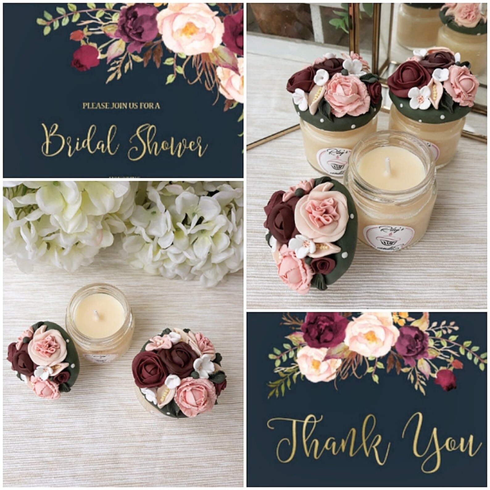 Rustic Bridal Shower Favors Unique Wedding Favors Candle - Etsy