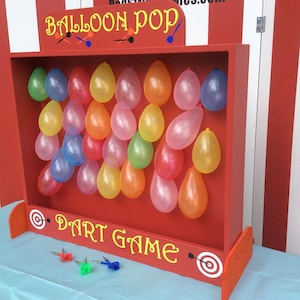 Balloon Dart Game, Target Gallery, dart balloon carnival game, Lawn Game, Carnival Games, Backyard Game, Carnival booth Games, Birthday Game image 2