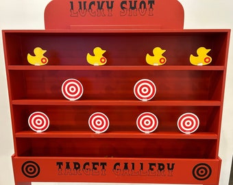 Target Gallery, Duck Shooting Gallery, Target Practice, Lawn Games, Carnival Games, Backyard Game, carnival booth game, Birthday Party Game