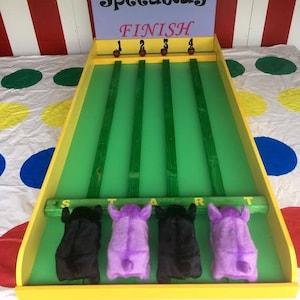 Pig Race Game, Lawn Game, Carnival Games, Backyard Game, Carnival booth Games, Bacon Run Game, Birthday Party Games, carnival theme party image 10