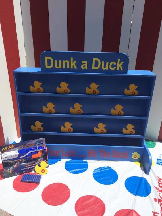 Duck Shooting Gallery, Target Gallery, Dunk a Duck Game, Lawn Game,  Carnival Games, Backyard Game, Carnival Booth Game, Birthday Party Games 