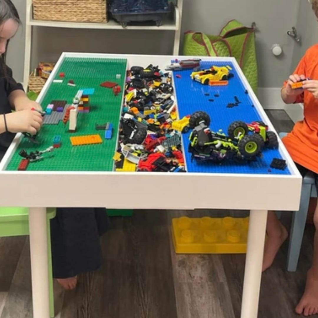 Building Brick Table for Big Kids, Adults, Activity Table - Etsy