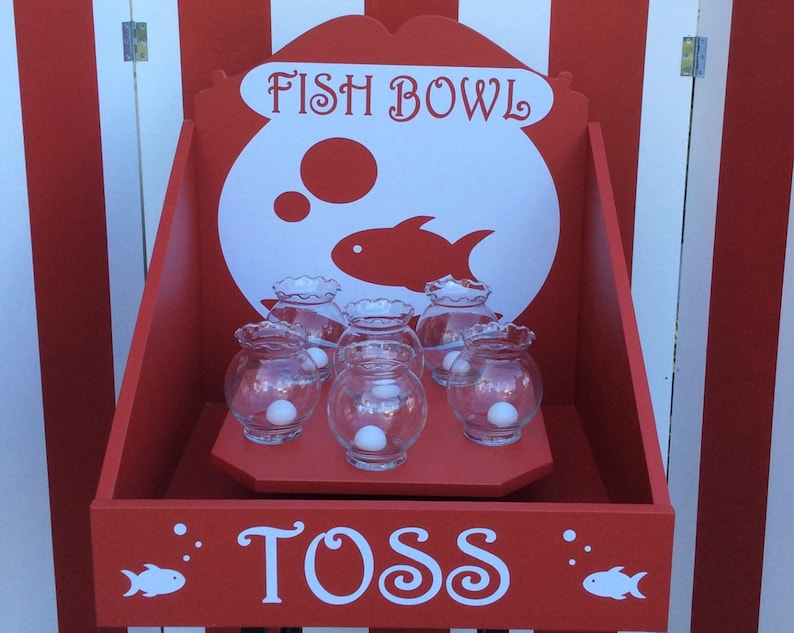 Fish Bowl Toss Carnival Game Target Gallery Trade Show Game Etsy