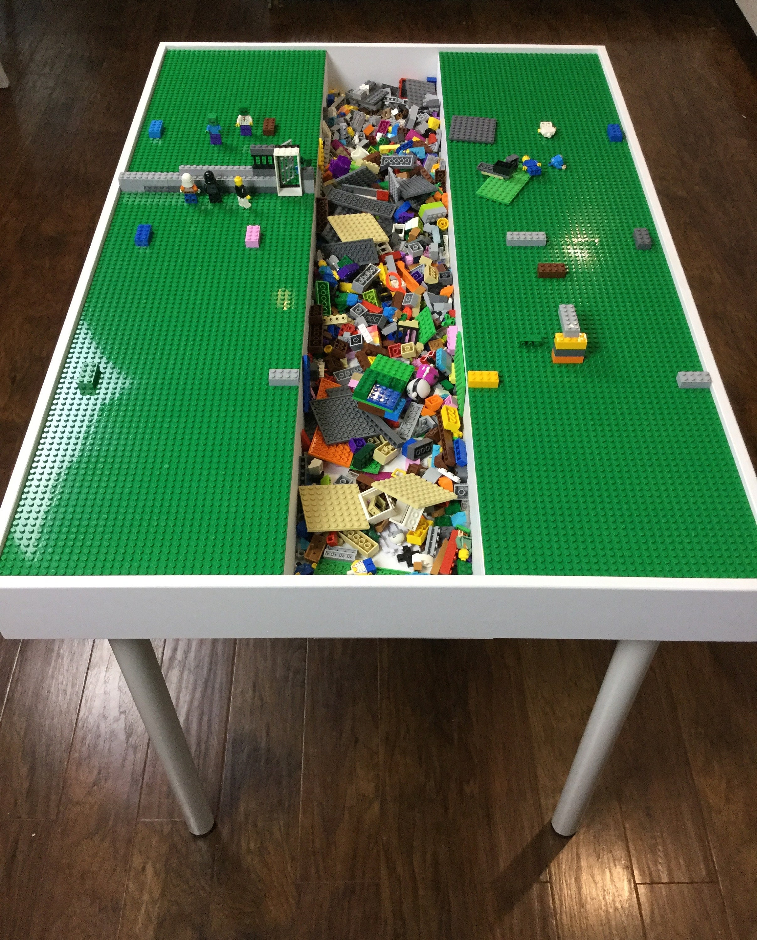 Tall lego store table