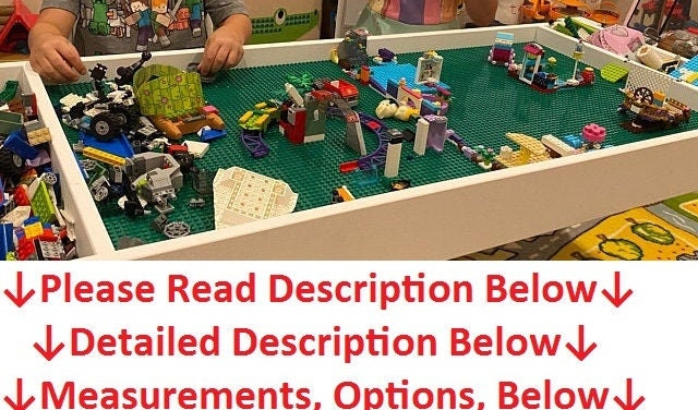 Brick nation lego compatible 2024 table with storage