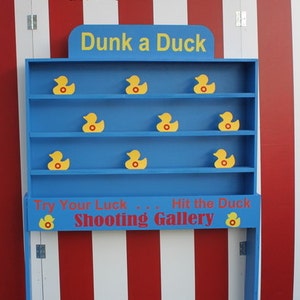 Target Gallery, Duck Shooting Gallery, Dunk a Duck Game, Lawn Games, Carnival Games, Backyard Game, carnival booth game, Birthday Party Game image 6