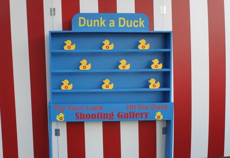 Target Gallery, Duck Shooting Gallery, Dunk a Duck Game, Lawn Games, Carnival Games, Backyard Game, carnival booth game, Birthday Party Game image 6