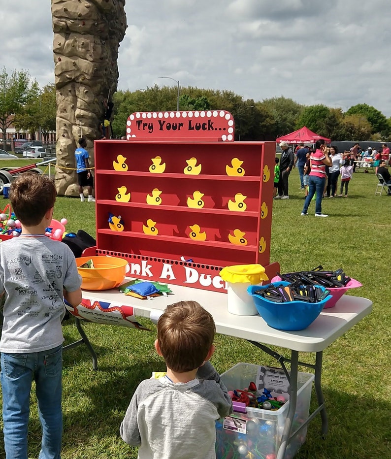 Target Gallery, Duck Shooting Gallery, Dunk a Duck Game, Lawn Games, Carnival Games, Backyard Game, carnival booth game, Birthday Party Game image 1