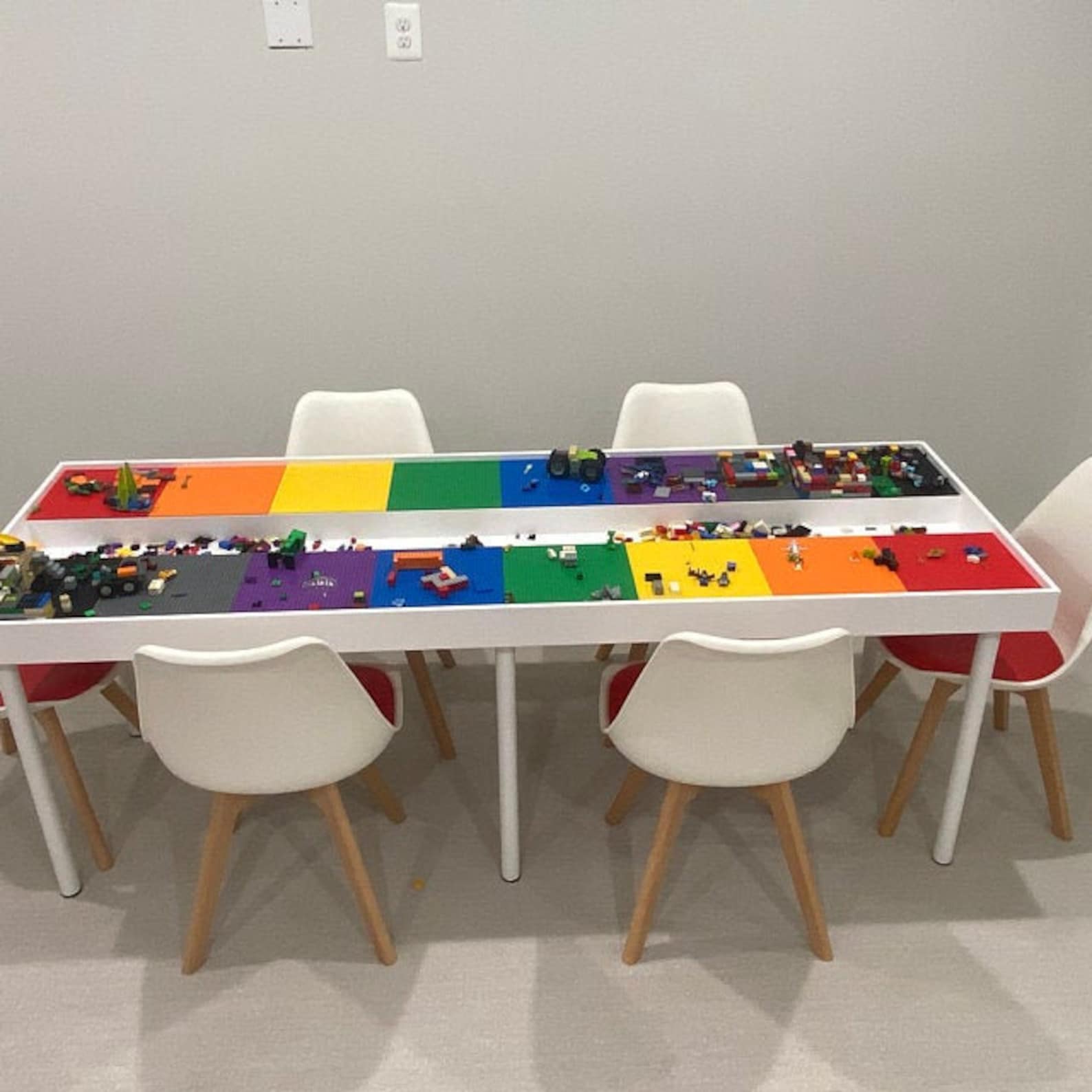 train table turned lego table