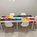 Huge, commercial sized, building bricks Table, activity table, STEM TABLE, train table, Design Patent Pending, art table, playroom furniture 