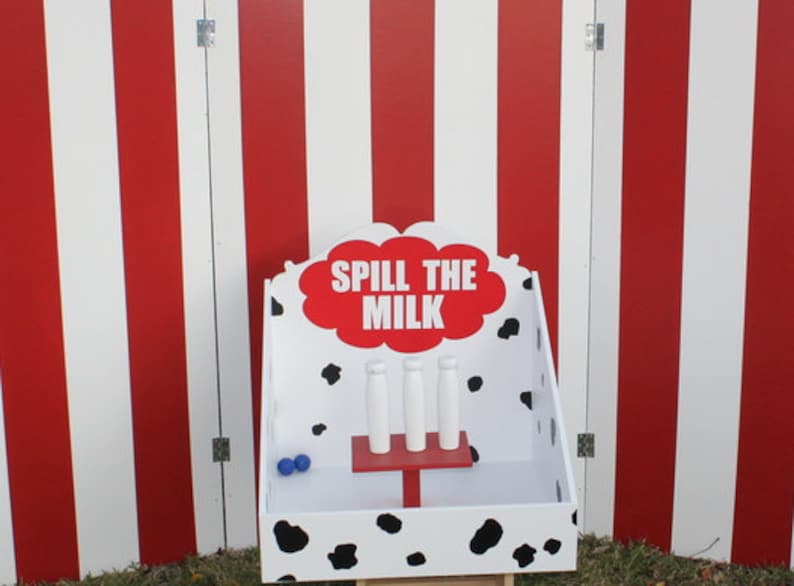 Carnival games, Milk bottle toss, lawn games, outdoor games, carnival booth games, birthday party games, trade show game, trade show display image 2