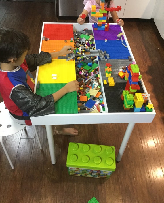 Large Building bricks table, kids building blocks table , kids