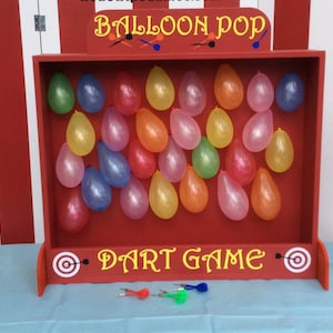 Carnival Games, Balloon Dart Game, Lawn Games, Backyard Games, carnival booth games, trade show games, game rentals