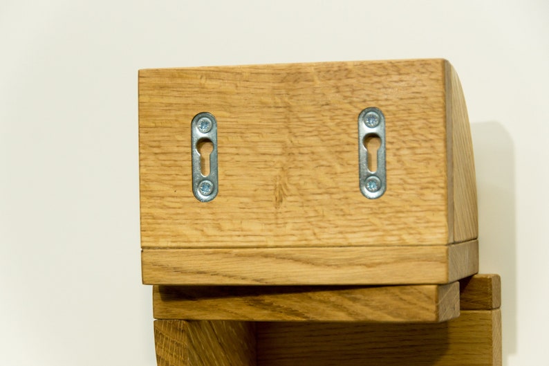 Toilet paper holder made of wood, toilet paper holder, roll left side image 6