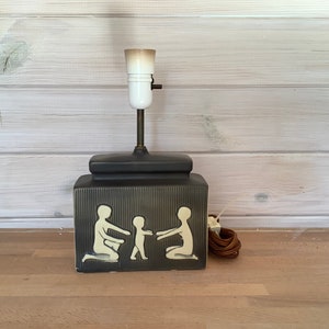 Rare find- wonderfull danish vintage ceramic table lamp base made by the famous danish company Soeholm Ceramic- medium size
