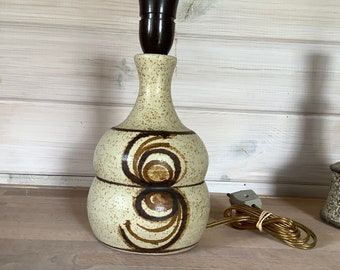 Beautiful danish ceramic table lamp base - medium size- wonderful shape and decoration