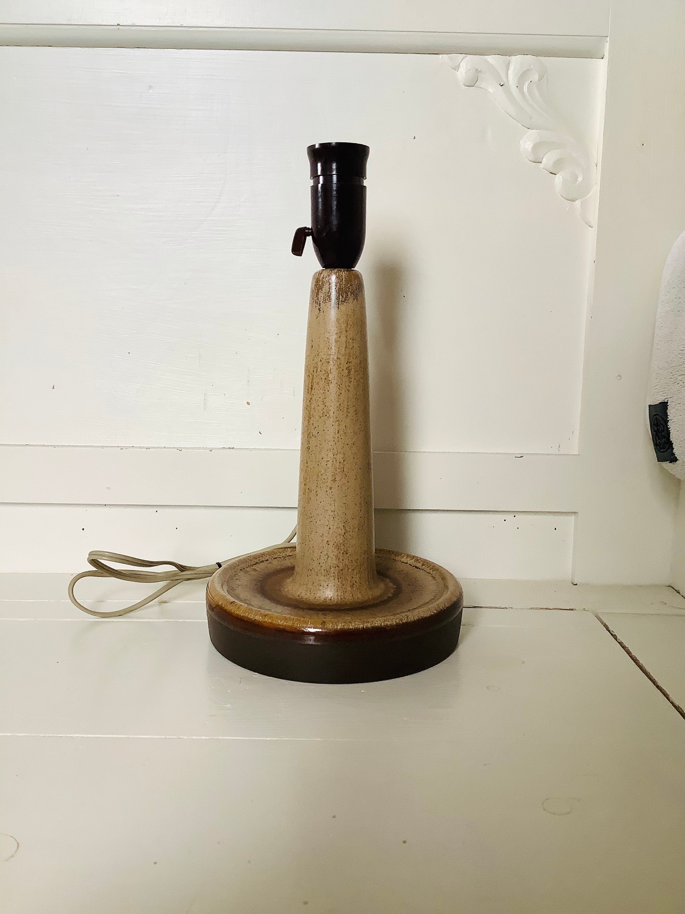 Rare Nice Danish Ceramic Vintage Table Lamp Base Nice Size and Shape P