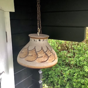 Dänische Vintage Keramik Anhänger Licht - große Größe - Farben der Natur-Land-Wohn-Stil -moderne Keramik